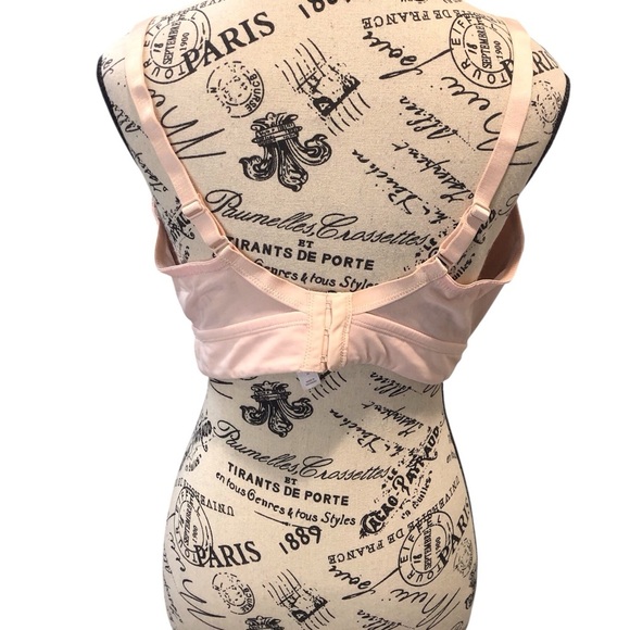 Auden 1X Lightly Lined Bralette Pink Lace Full Coverage Bra Wire Free - Picture 2 of 6